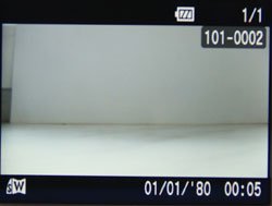 Информация на дисплее Canon IXUS 85 IS во время просмотра