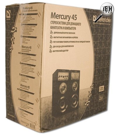Акустическая система Defender Mercury 45. Коробка