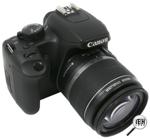 Canon EOS 1000D: Вид сверху