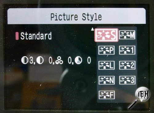 Canon EOS 1000D: меню