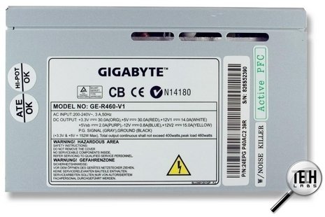 Gigabyte GE-R460-V1: Наклейка