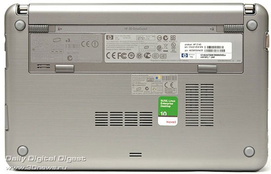HP 2140. Вид снизу