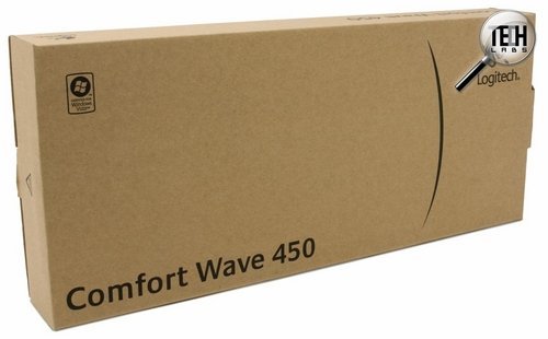 Эргономичная проводная клавиатура Logitech Comfort Wave 450. Упаковка