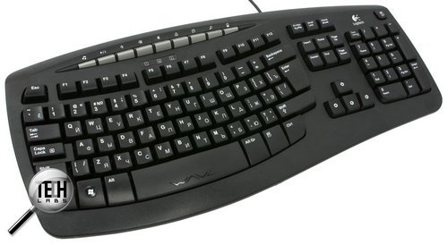 Эргономичная проводная клавиатура Logitech Comfort Wave 450. Клавиатура