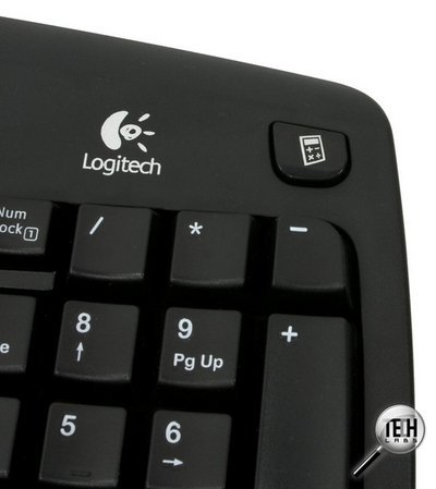 Эргономичная проводная клавиатура Logitech Comfort Wave 450. Дополнительные клавиши, кнопка калькулятора