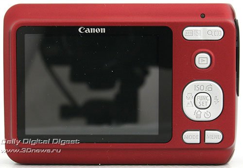 Canon POWERSHOT A480. Вид сзади