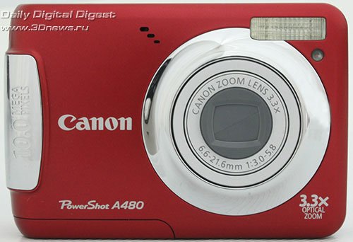 Canon POWERSHOT A480. Вид спереди