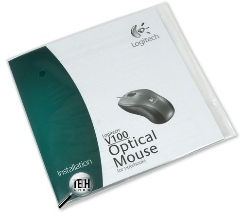 Оптическая проводная ноутбучная мышь Logitech V100. Мануал