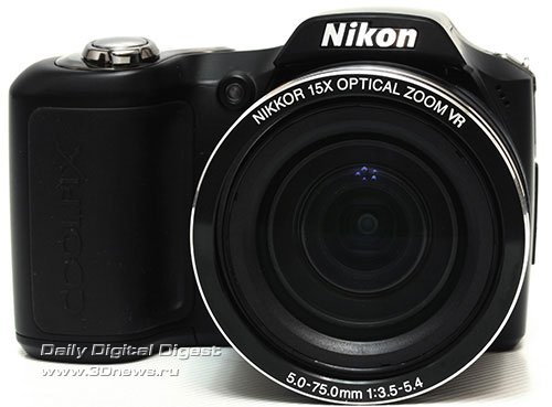 Nikon Coolpix L100. Вид спереди