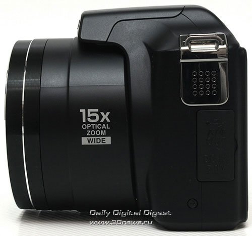 Nikon Coolpix L100. Вид слева
