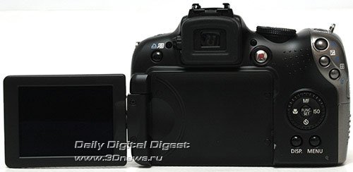 Canon PowerShot SX20 IS. Варианты наклона дисплея