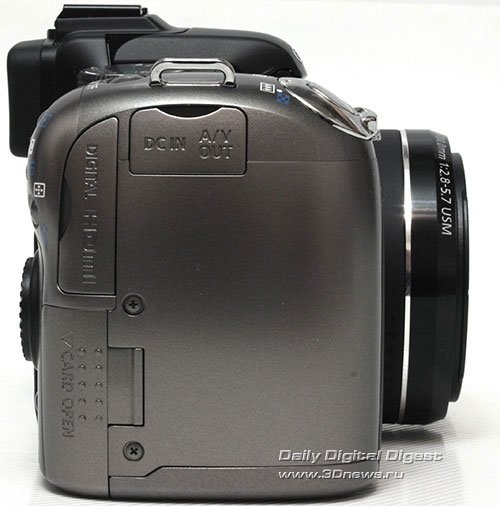Canon PowerShot SX20 IS. Вид справа