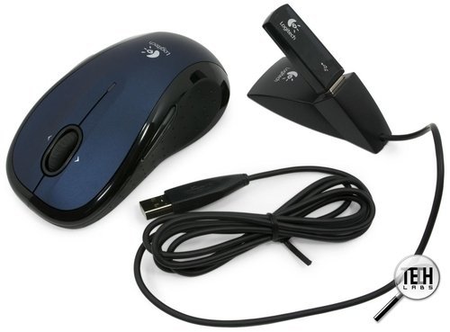 Беспроводная лазерная многокнопочная мышь Logitech LX 8. Мышь, ресивер и удлинитель
