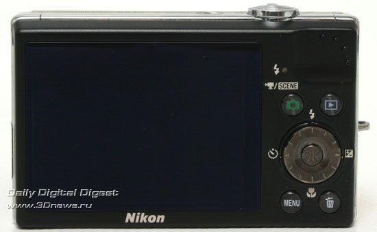 Nikon Coolpix S640. Вид сзади.