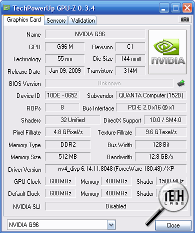 Gigabyte InNote Q1580P. GPU