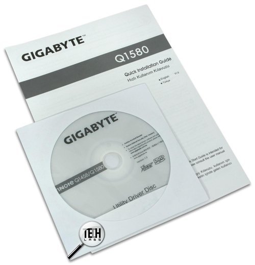 Gigabyte InNote Q1580P. Комплектация