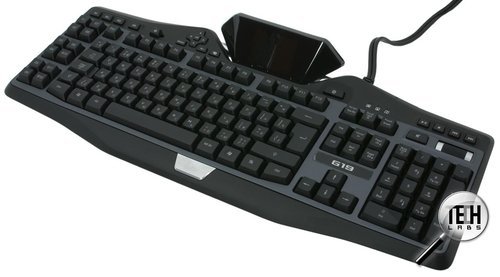 Игровая клавиатура с подсветкой, дополнительными кнопками и OLED-дисплеем Logitech G19. Клавиатура, общий вид