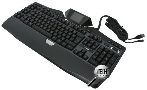 Игровая клавиатура с подсветкой, дополнительными кнопками и OLED-дисплеем Logitech G19. Клавиатура, общий вид