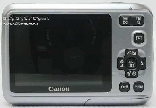Canon POWERSHOT A490. Вид сзади