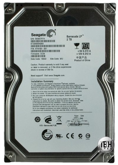 Три по два, или Обзор двух жестких дисков Seagate и одного Hitachi по 2 TB