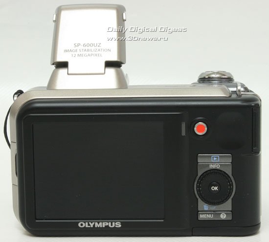 Olympus SP600. Вид сзади