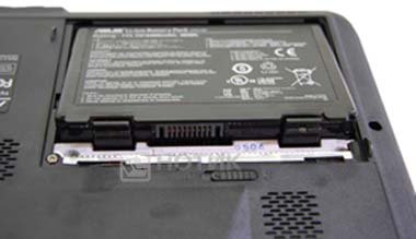 Ноутбук Asus_K50IJ батарейный отсек 