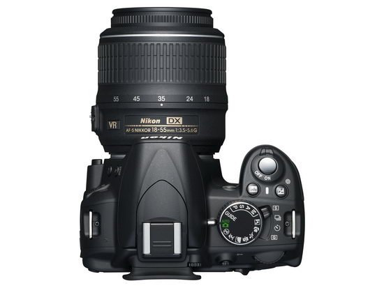 Nikon D3100 – вид сверху
