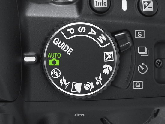 Nikon D3100 – барабан переключения режимов съемки