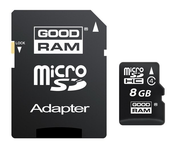 goodram microsdhc 8gb class 4 with adapter