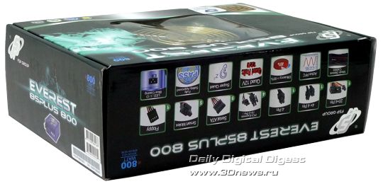 Блок питания FSP Everest 85PLUS 800 – новое платье короля