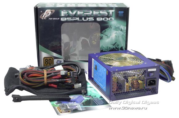Блок питания FSP Everest 85PLUS 800 – новое платье короля