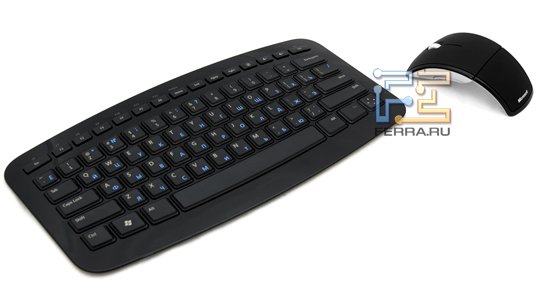 Клавиатура Microsoft Arc Keyboard и мышка Microsoft Arc Mouse