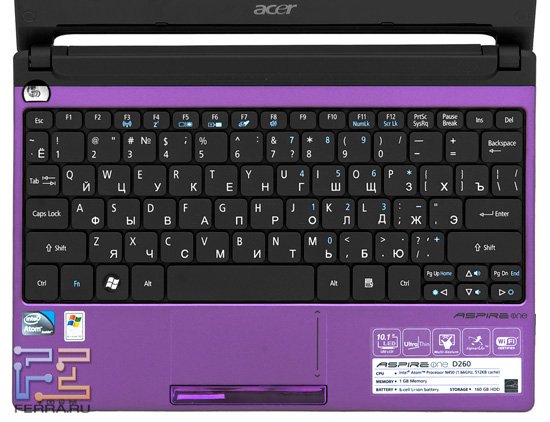 Клавиатура Acer Aspire One D260