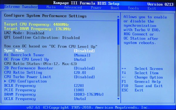 Asus Rampage III Formula – формула успешного разгона