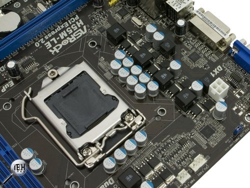 Материнская плата ASRock H55M-LE. Конвертер питания процессора