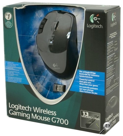 Лазерная геймерская мышь Logitech G700. Упаковка
