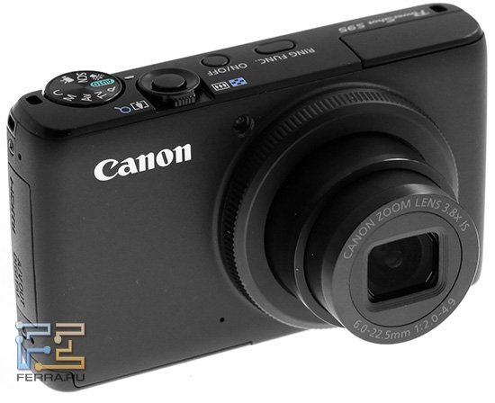 Canon PowerShot S95 во включенном состоянии