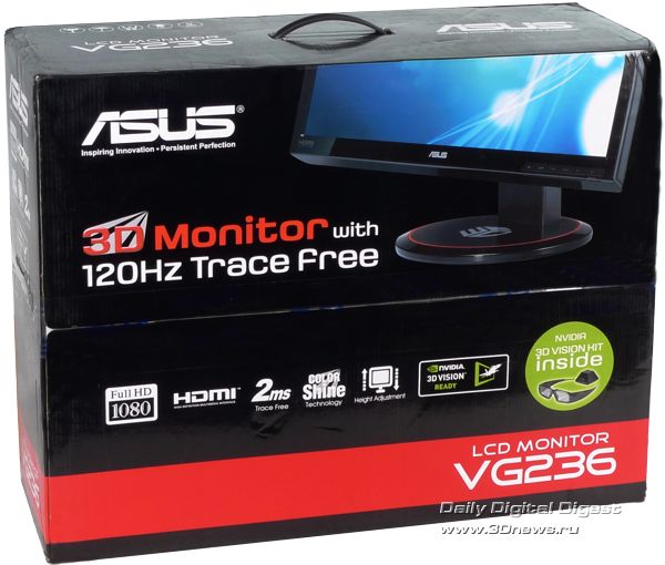 Монитор Asus VG236H: полный комплект для 3D-погружения