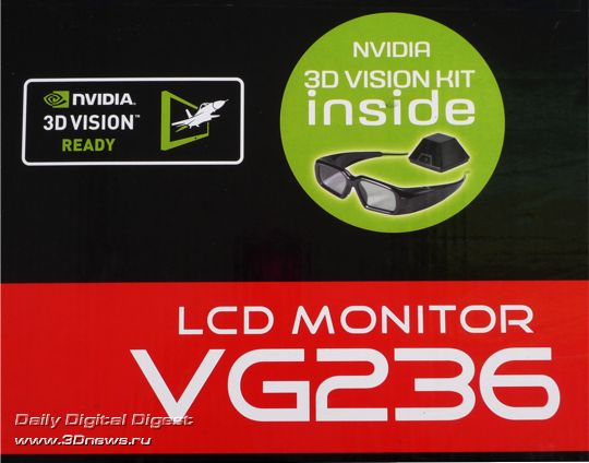 Монитор Asus VG236H: полный комплект для 3D-погружения
