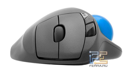 Logitech Wireless Trackball M570, вид спереди