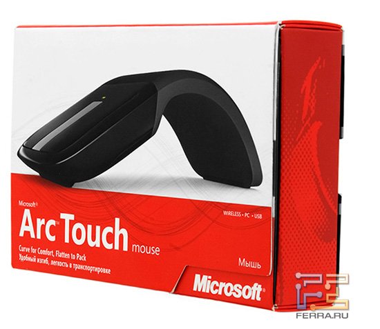 Коробка Microsoft Arc Touch Mouse