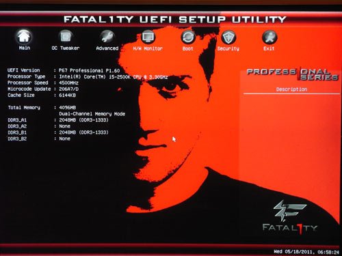 ASRock Fatal1ty P67 Professional BIOS