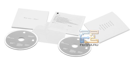 Буклеты и DVD-диски из комплекта поставки iMac 27