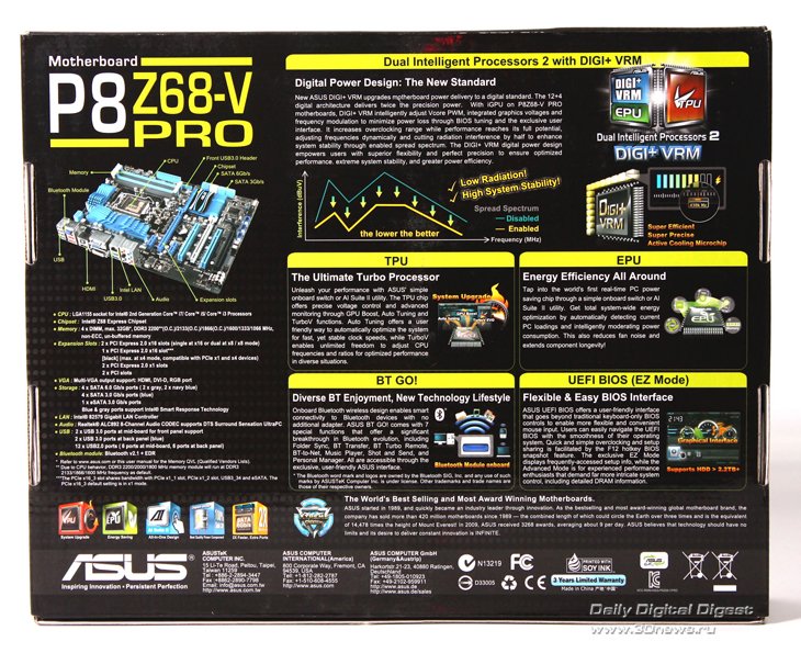 СимбиоZ технологий. Обзор Asus P8Z68-V Pro