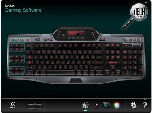 Геймерская клавиатура с подсветкой клавиш и дисплеем Logitech G510. Logitech Gaming Software