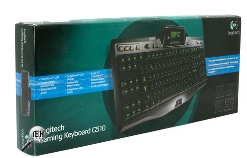 Геймерская клавиатура с подсветкой клавиш и дисплеем Logitech G510.Упаковка