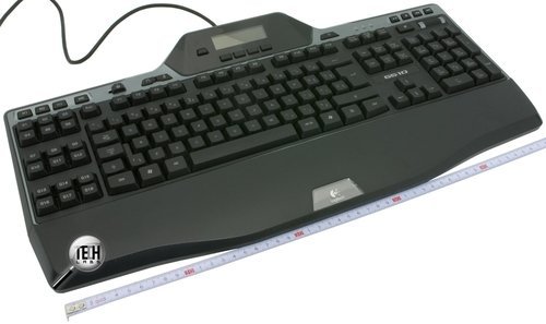Геймерская клавиатура с подсветкой клавиш и дисплеем Logitech G510. Размеры
