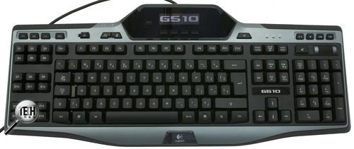 Геймерская клавиатура с подсветкой клавиш и дисплеем Logitech G510. Раскладка