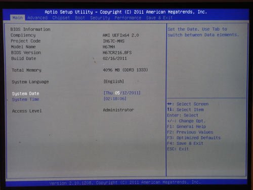 Biostar H67MH BIOS