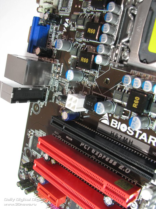 Biostar H67MH разъем питания